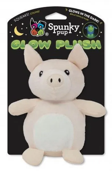 1ea Spunky Pup Glow Pig Large Plush - Toys
